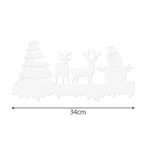 Ruhhy Ziemassvētku uzlīmes logiem, 34 cm