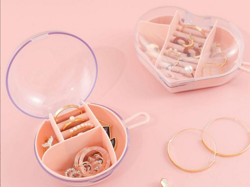 Kompakta ceļojumu rotaslietu lādīte / organizators, 9 cm