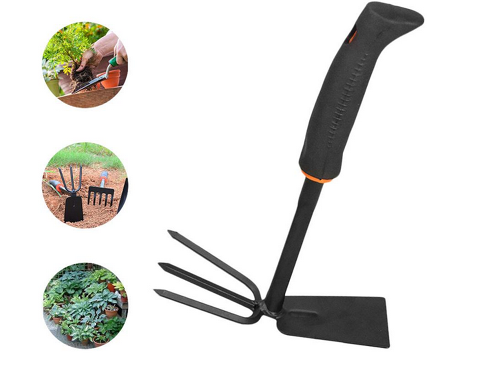 Double-Sided Garden Hoe with Cultivator 27cm