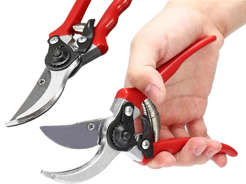 Hand Pruner Shrub Pruning Shears Garden Tool, Red