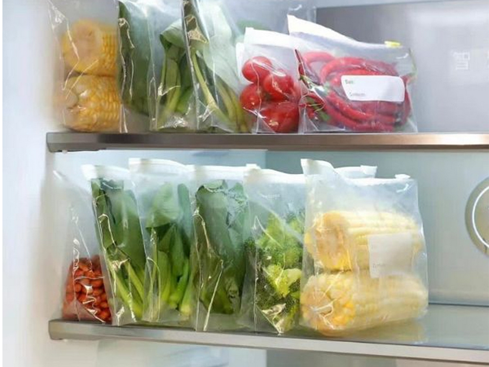 Reusable Food Storage Bags with Zipper 1200ml, 15 pcs