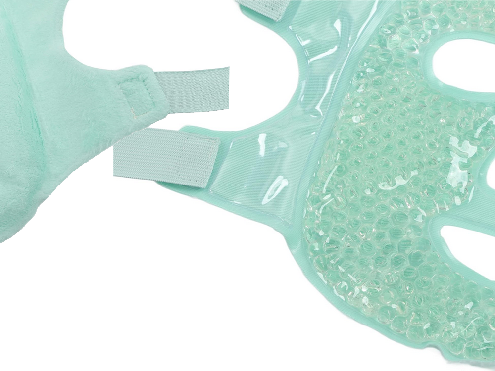 Cooling Gel Face Mask Relaxing Face Compress, Green