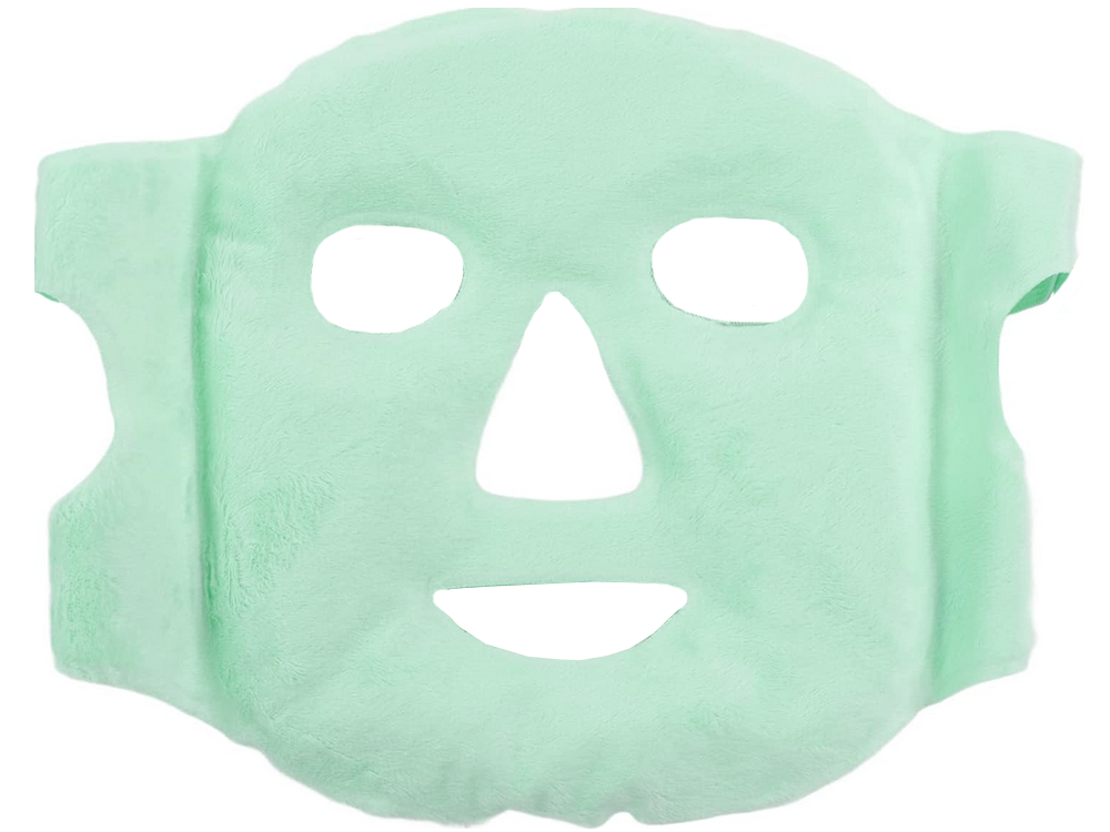Cooling Gel Face Mask Relaxing Face Compress, Green