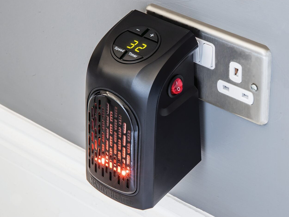 Mini Pielāgojams Telpas Sildītājs Apsildītājs Temperatūras Uzturētājs, Melns | Mini House Electric Heater...