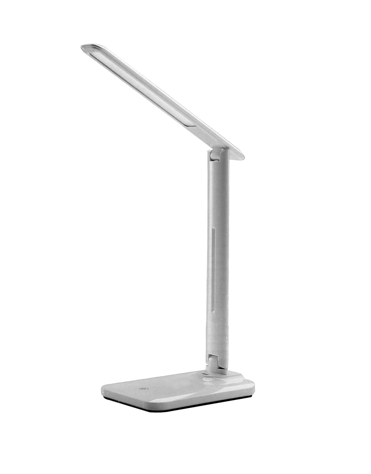 Salokāmā Regulējama LED Galda Lampa ar QI Bezvadu Uzlādi, Balts | Desk LED Lamp with Wireless Charger Qi