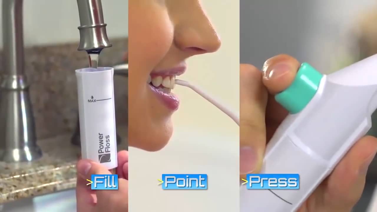 Oral Power Floss Dental Water Jet Seen on TV Air Power Cords Tooth Pick  Braces
