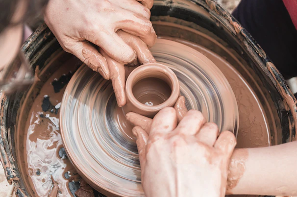 Clay stock for a pottery wheel, 1200g