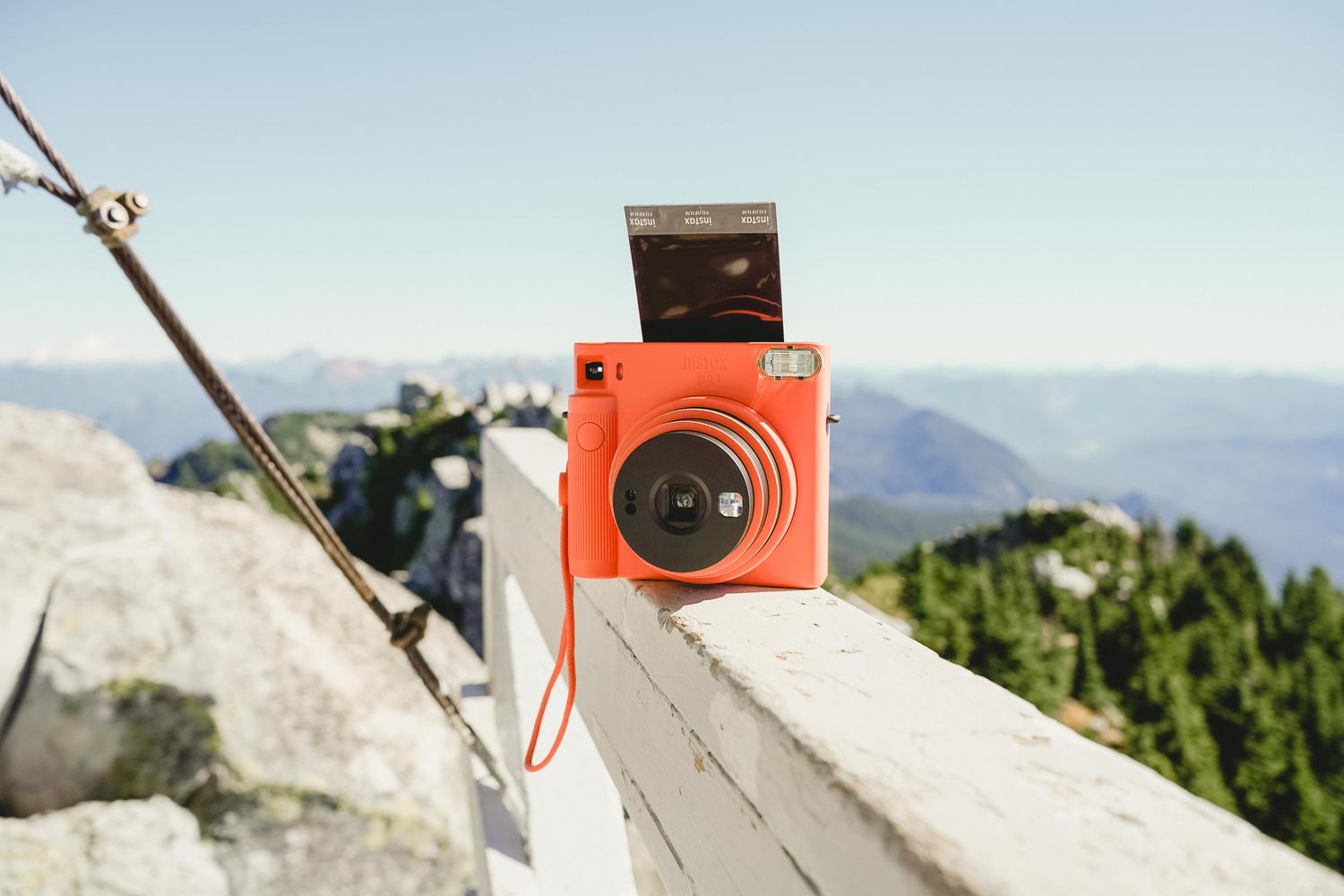 Momentfoto kamera Fujifilm instax SQUARE SQ , oranža | Instant Film Camera