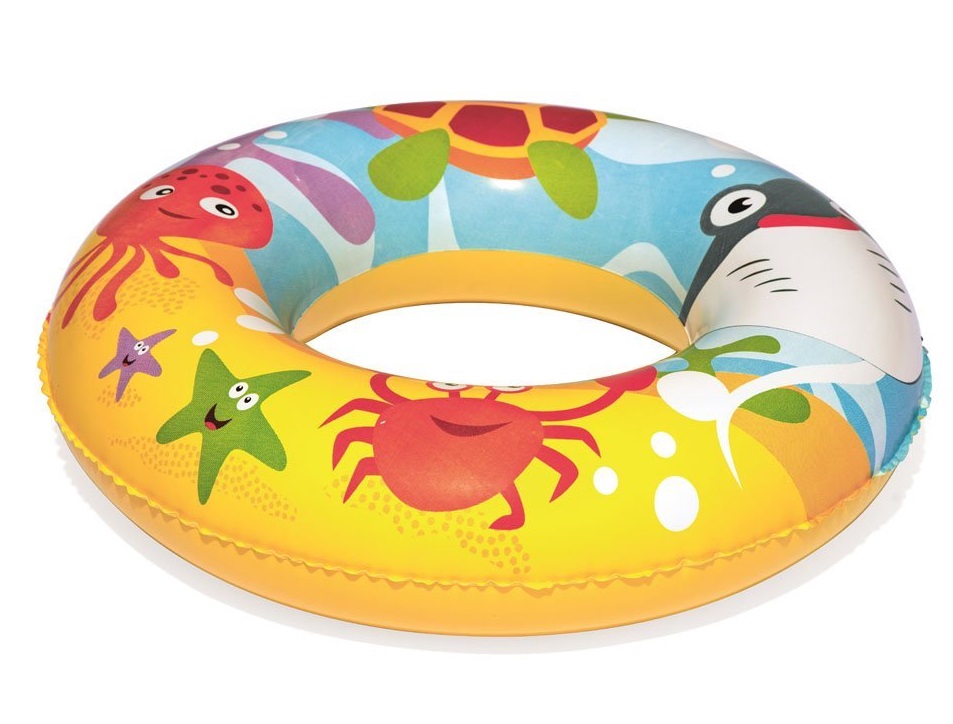 Piepūšams bērnu baseins BESTWAY 51124 ar peldēšanas riņķi un bumbu | Inflatable Pool for Children (2)