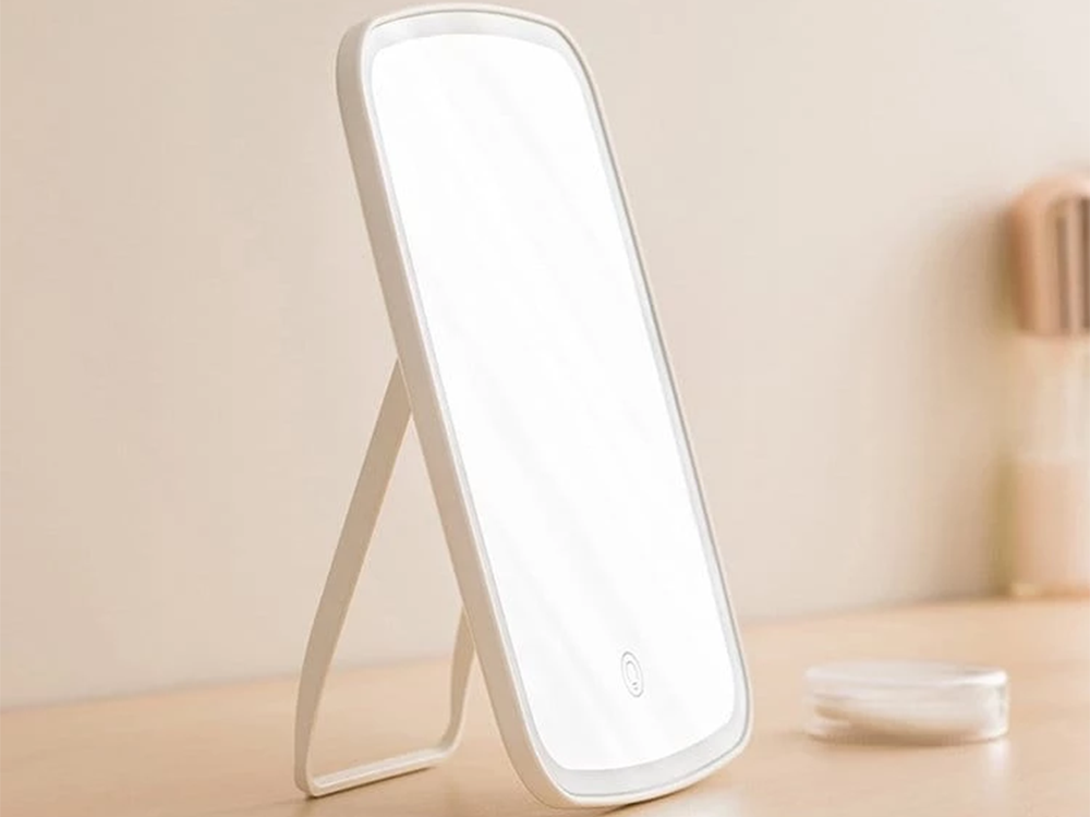 Kosmētisks galda spogulis ar LED apgaismojumu un USB uzlādi | LED Light Table Makeup Mirror