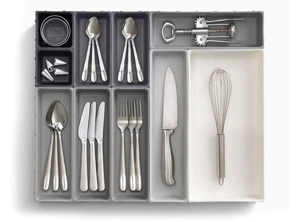 Cutlery, Kitchen Utensils, Tools, Stationery Storage Tray Drawer Organizer