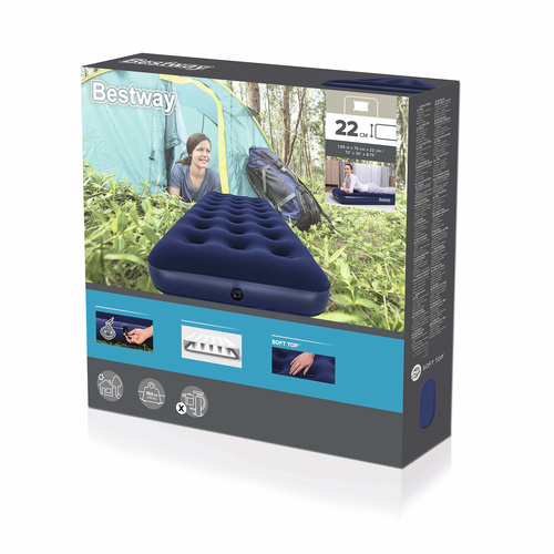 Bestway 67000 piepūšamais matracis, vienvietīgs, 185x76x22 cm