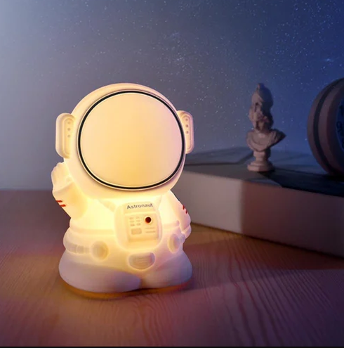 Kid\'s Silicone LED RGB Light Night Lamp, Astronaut