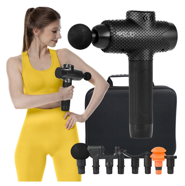 Массажный пистолет 4Fizjo Massage Gun EVO, 30 Вт, 8 насадок