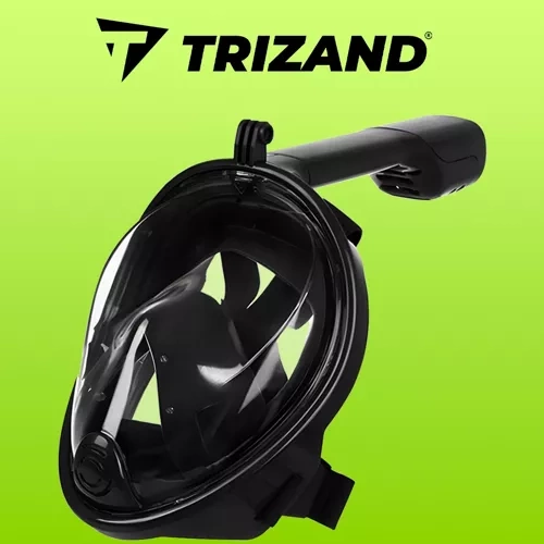 Full Face Snorkel Mask with 180° View, Anti-Fog, S/M