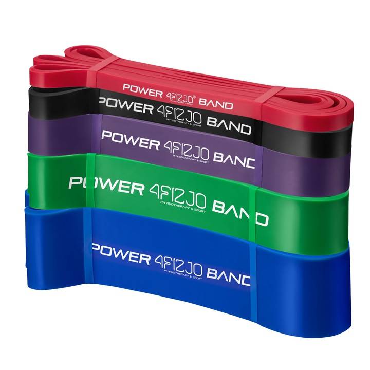4Fizjo Power Band Resistance Band Set, 5 pcs