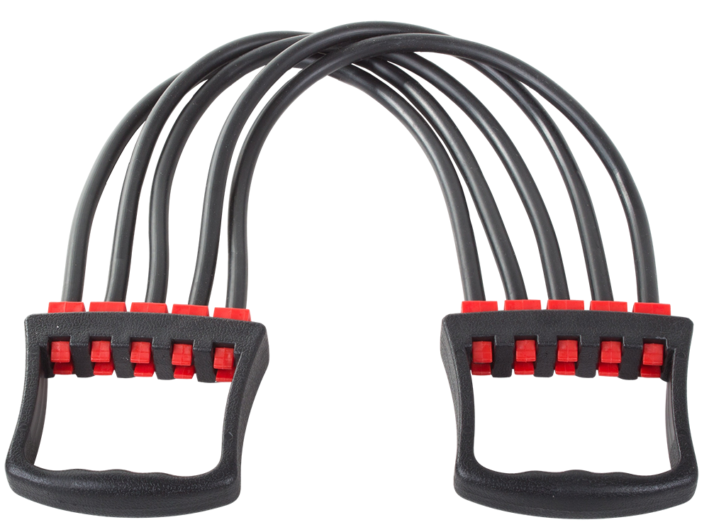 Regulējams gumijas espanders ar rokturiem / Plecu, roku trenažieris | Adjustable Chest Expander
