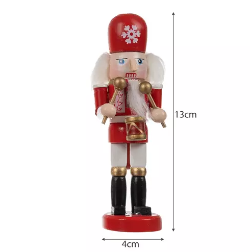 Ruhhy Wooden Christmas Nutcracker Figurines, 5 pcs, Multicolor