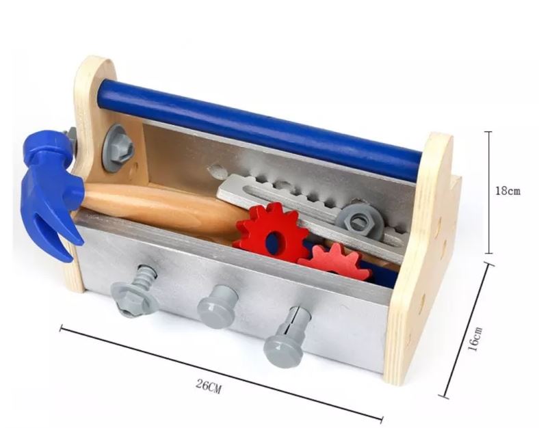Koka instrumentu kaste bērniem 14 daļas