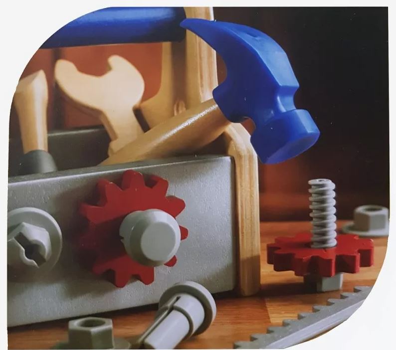 Koka instrumentu kaste bērniem 14 daļas