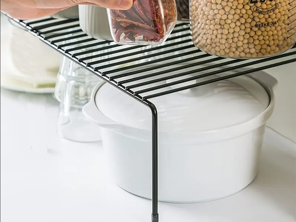 Metāla Plaukts Regulējamais Salokāms Vienlīmeņu Organizators, Dažādas krāsas | Metal Shelf Adjustable In Width...