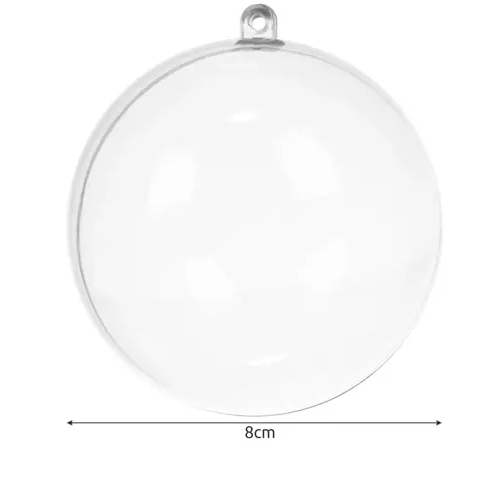 Tree Decoration Christmas Toys Acrylic Baubles, 12 pcs.