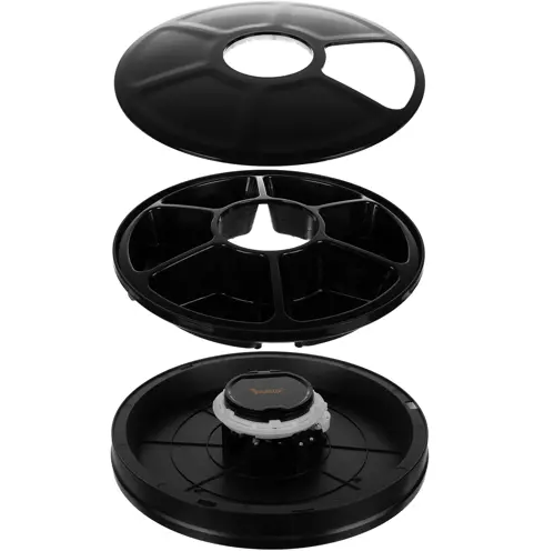 Dozators Bļoda Konteiners 6 x 150 ml Suņiem Kaķiem Mājdzīvniekiem, Melns | Food Dispenser Bowl Container-Dispenser