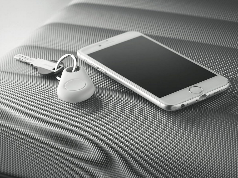 Bluetooth atslēgu un tālruņa meklētājs, balts