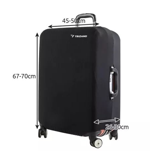 Trizand Suitcase Cover Size L, Black