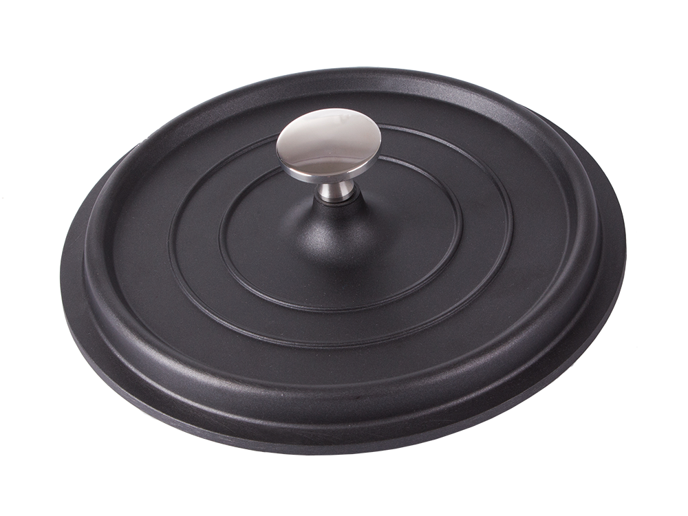 Aluminum Pot / Roasting Pan with Lid, Non-Stick, 2.2L, Black
