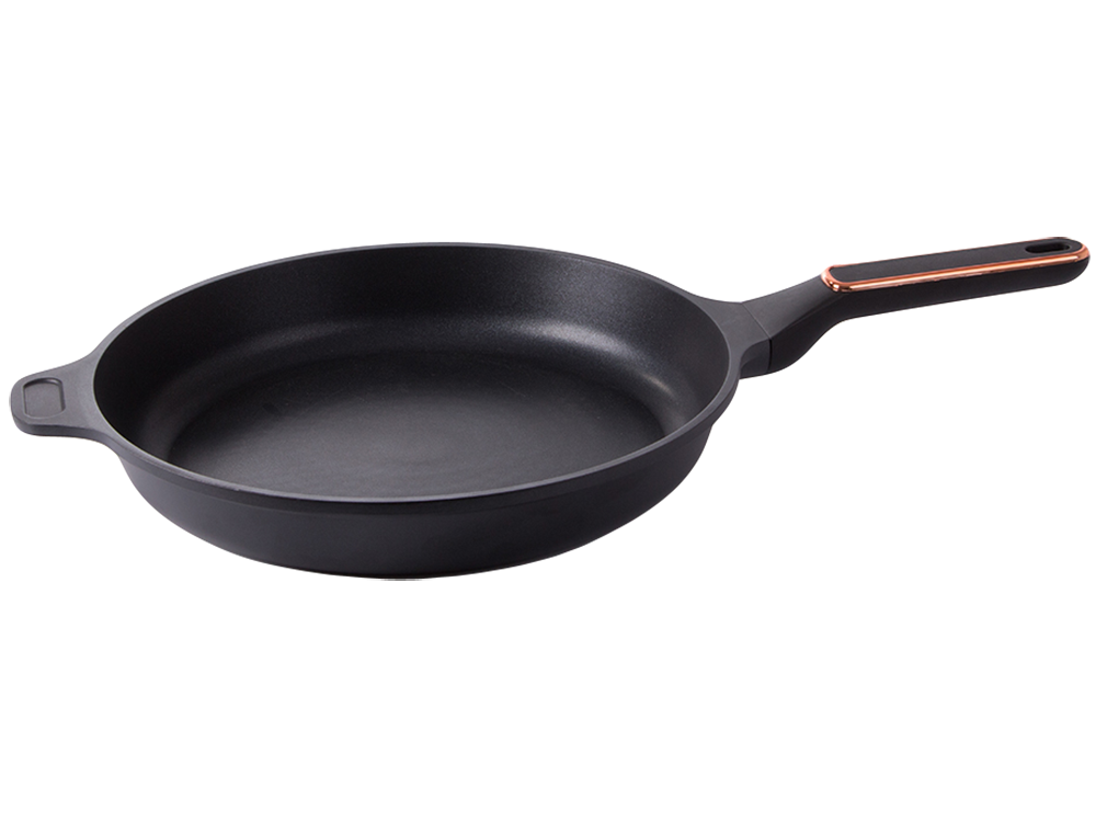 Large Frying Pan with Non-Stick Coating, 28cm, Black