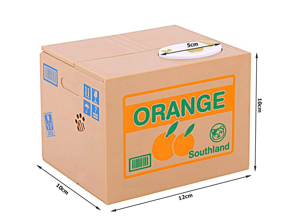 Battery Operated Piggy Bank Money Box, Cat Stealing Coins