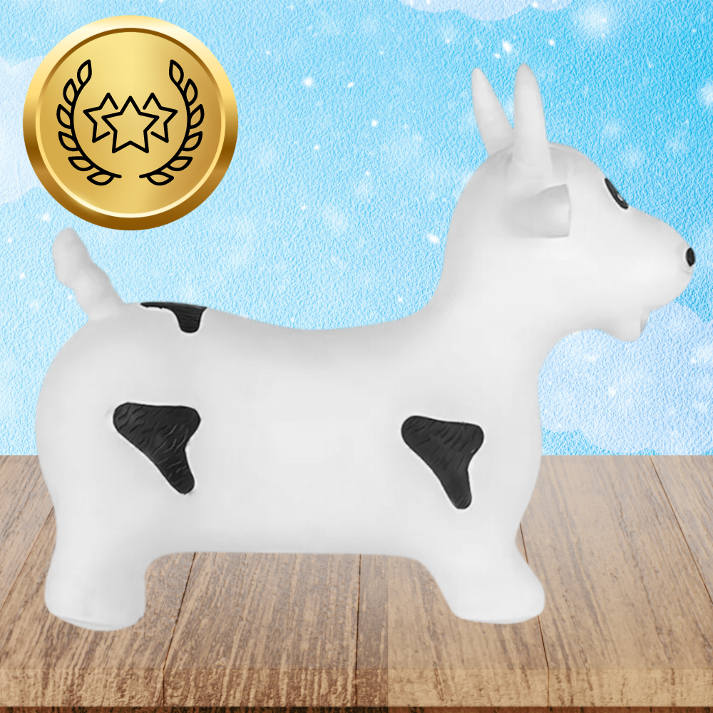 Kids Rubber Bouncing Jumping Inflatable Toy Cow (with a pump)