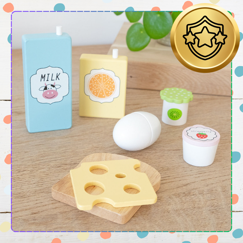 Bakalu Wooden Breakfast Play Set for Children KZ1210