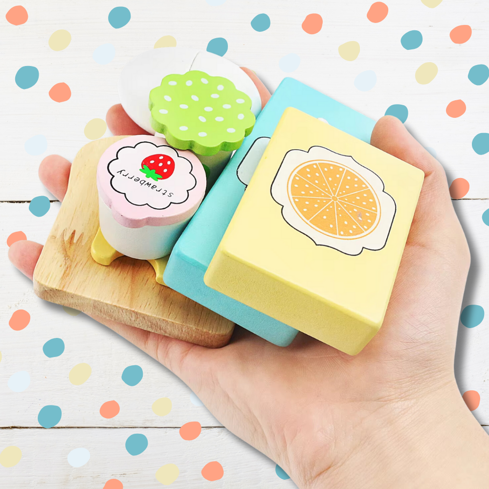 Bakalu Wooden Breakfast Play Set for Children KZ1210