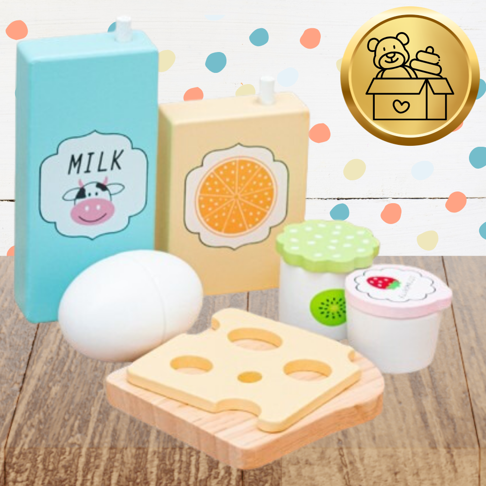 Bakalu Wooden Breakfast Play Set for Children KZ1210