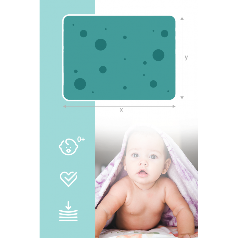 NICEKIDS Double-sided Foldable XPE Foam Play Mat Pad Rug for Kids, 200x150cm, Birds