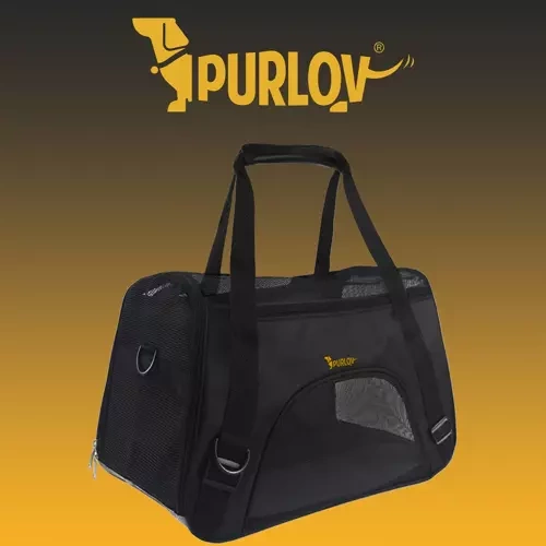 Suņu, kaķu, dzīvnieku pārnesāšanas transportēšanas soma, Melns | Cat Dog Carrier Bag