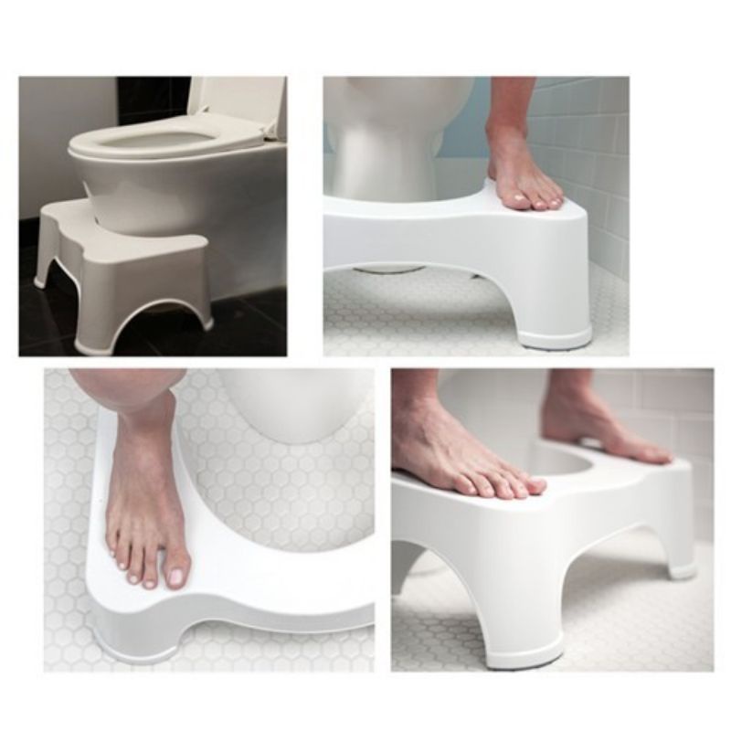 Step Platform Footrest for Toilet for Bathroom, 42x27x17 cm