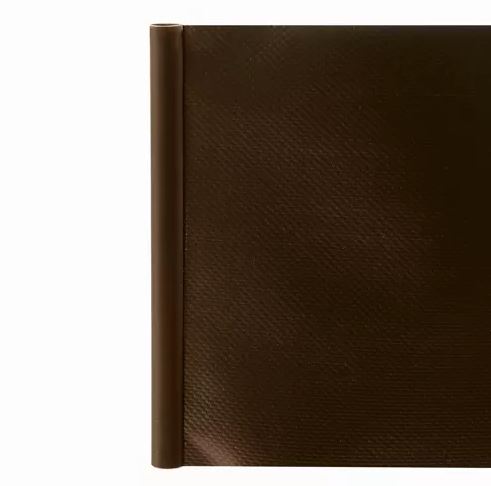 Lente (lamiles) pītajiem un paneļu žogiem, Privātuma ekrāns balkonam un terasei - 19cm x 35m, Brūns | PVC Privacy...