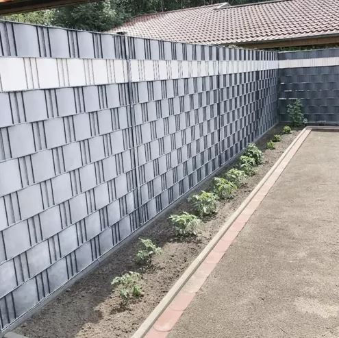 Gardlov Fence Tape 19cm x 35m 630g/m2 with Clips, Grey