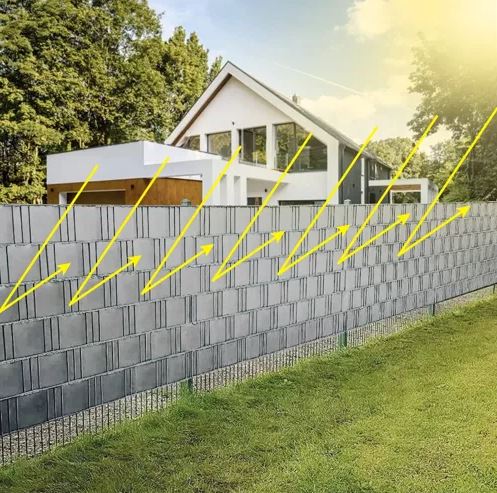 Gardlov Fence Tape 19cm x 35m 630g/m2 with Clips, Grey