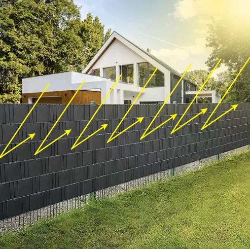 PVC Privacy Screen Strip for Balcony Terrace Garden Fence - 19cm x 35m, Anthracite