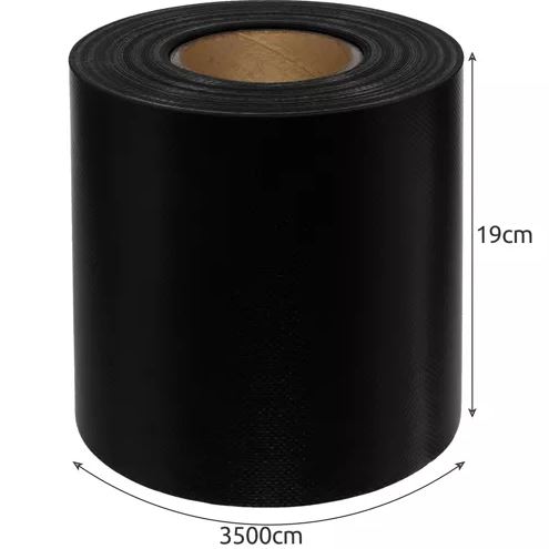 Заборная лента Gardlov 19 см х 35 м, 630 г/м2, черная