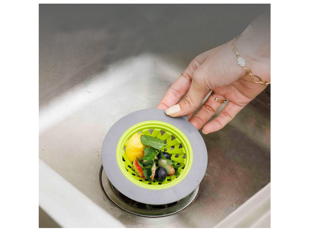 Silikona aizbāznis, sietiņš vannām un izlietnēm, Dažādas krāsas | Drain Stopper Sink Strainer