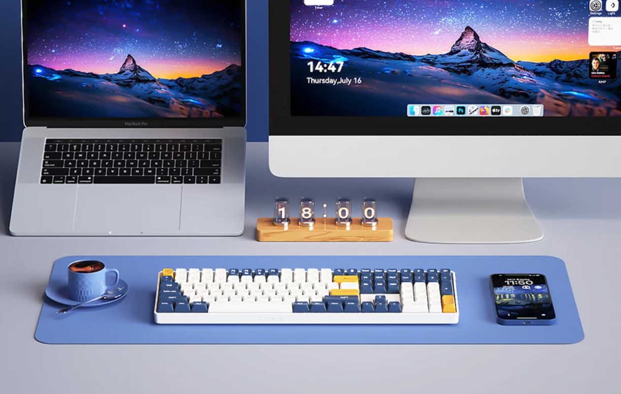 Darkflash GD108 механическая клавиатура с подсветкой Bluetooth/USB-C, пастель |...
