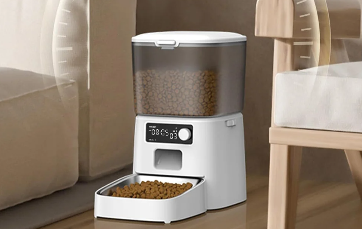 Oneisall PFD001 Pro viedā automātiskā mājdzīvnieku barotava, balta