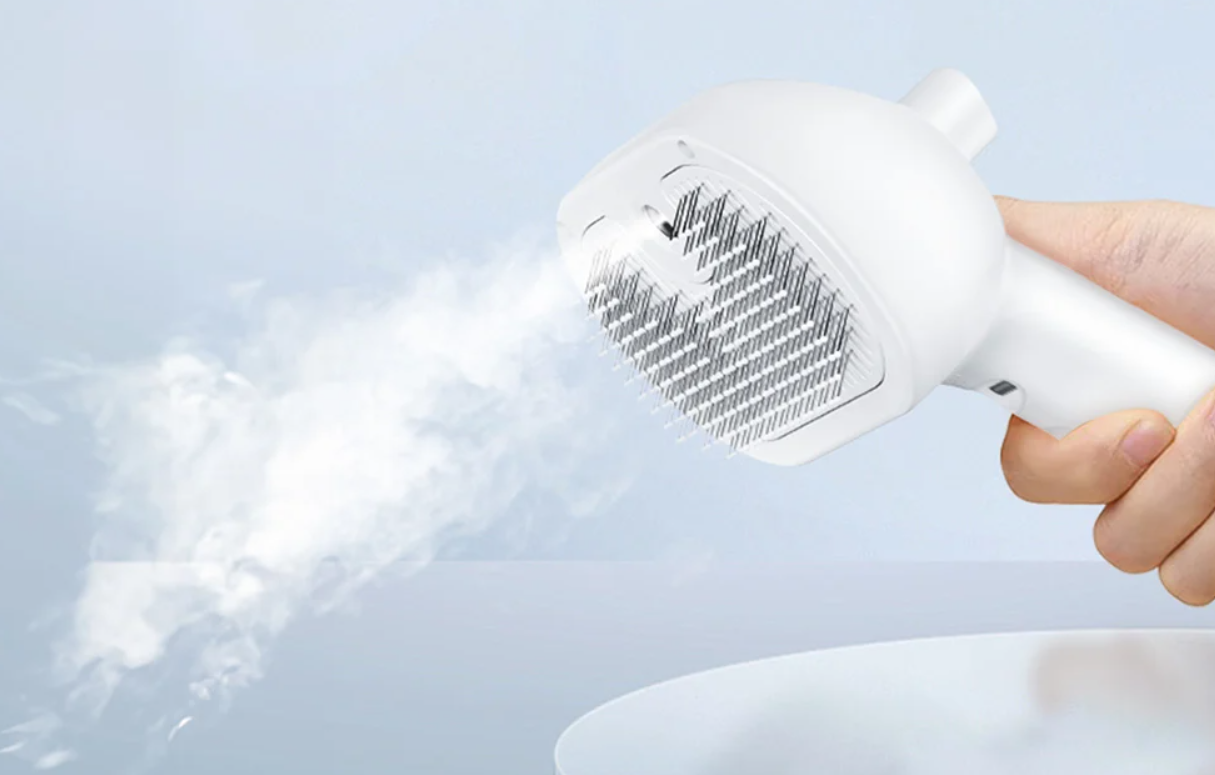 Rojeco RZS-01 Pet Steam Brush, White