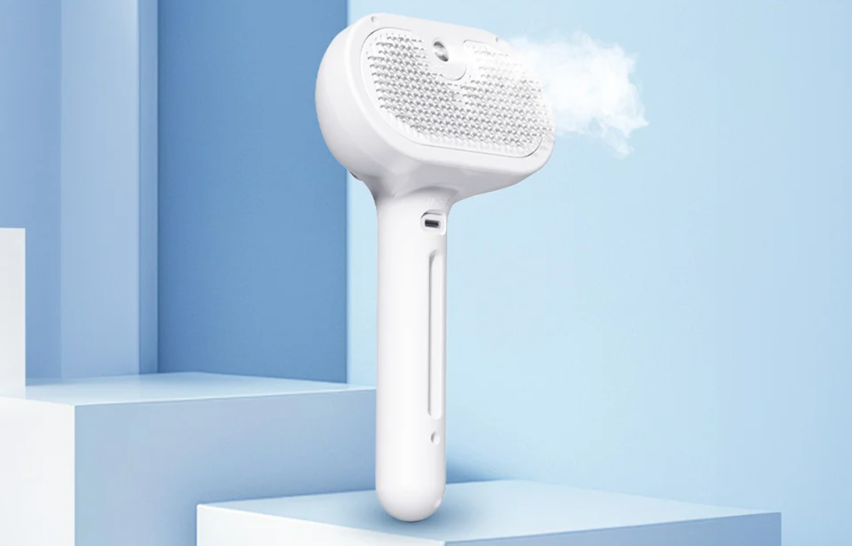 Rojeco RZS-01 Pet Steam Brush, White