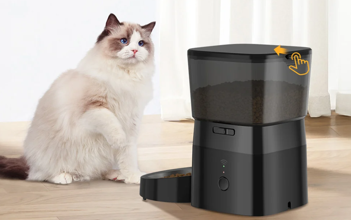 Rojeco 2L Smart Pet Feeder WiFi (Black)